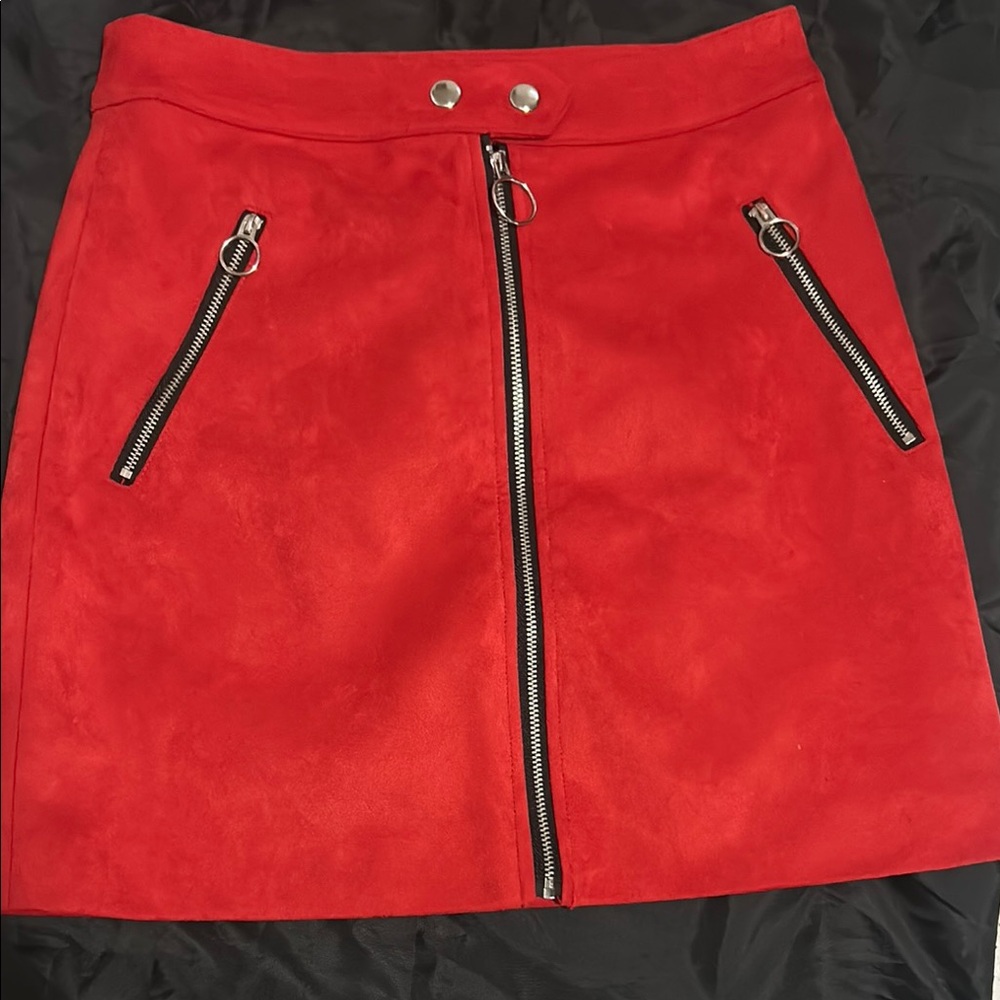Forever 21 Red Mini A-Line Skirt Casual